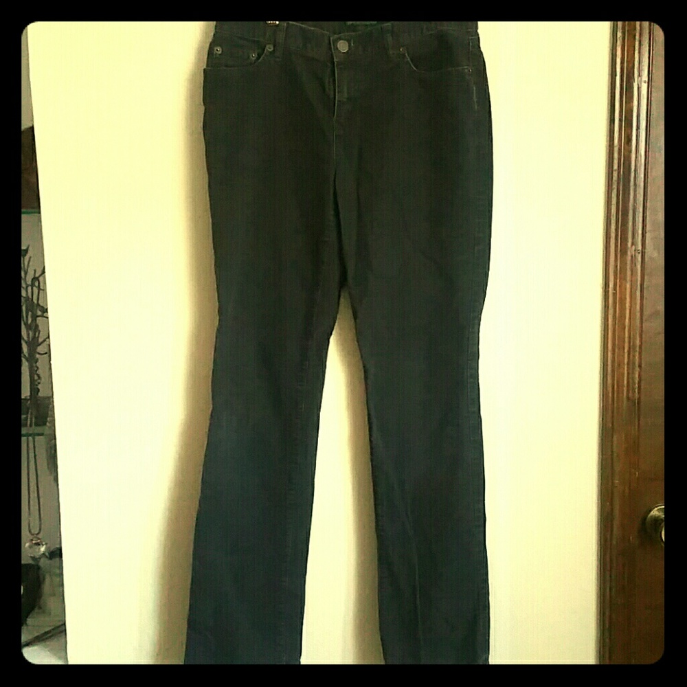 LAUREN Corduroy Warm Gray Stretch pants